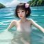 用户夏日柠檬水的头像，清新阳光的年轻女性